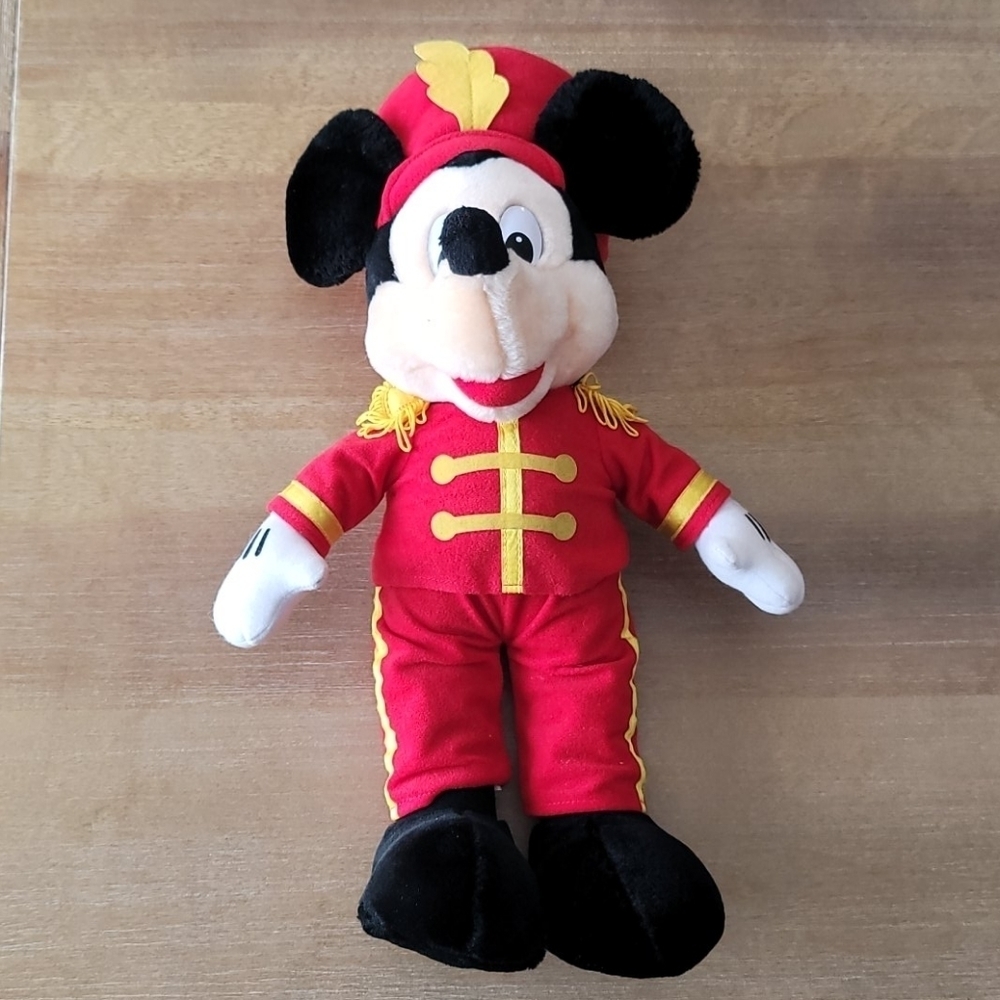 Disney Mickey Mouse Marching Band Plush 16" Red Uniform Stuffed Doll - Picture 2 of 8